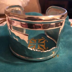 Rustic Cuff Oklahoma Cut Out Silver Cuff